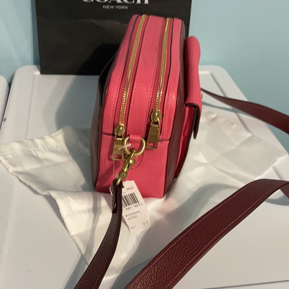 Coach Cassie color block pebble leather Camera baga - Picture 4 of 14